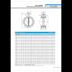 進(jìn)口雙法蘭中線蝶閥