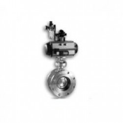 進口氣動法蘭硬密封蝶閥