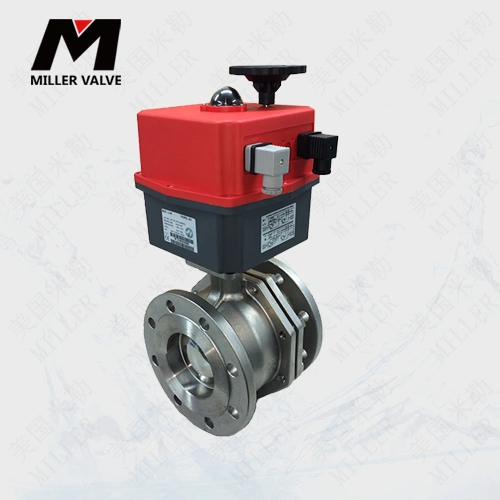 進口電動內螺紋三通球閥